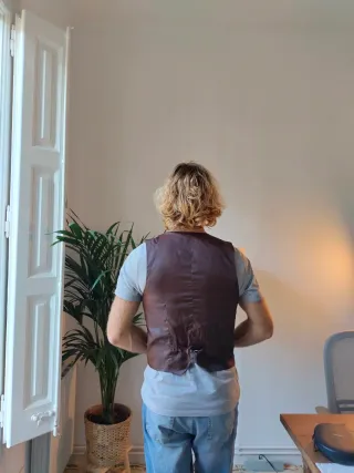 Chaleco Marrón Vintage