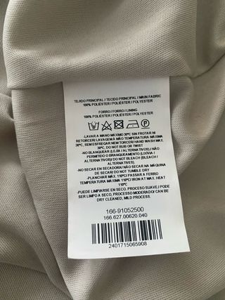 Vestido de fiesta plateado lentejuelas