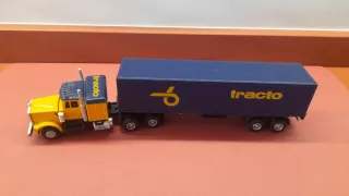 Camion Tracto Diecast Giallo e Blu