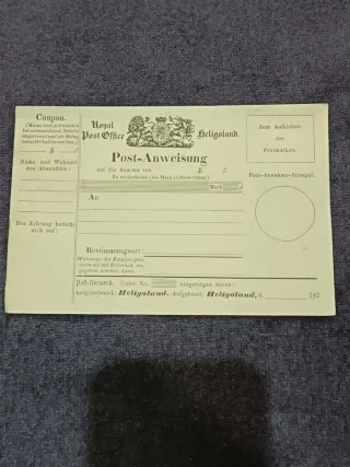 Heligoland Royal Post Office Lotto 3 Rarità Postal