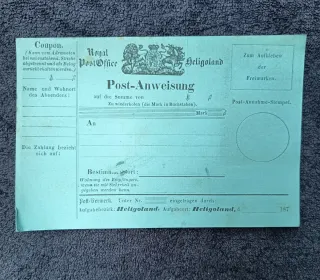 Heligoland Royal Post Office Lotto 3 Rarità Postal