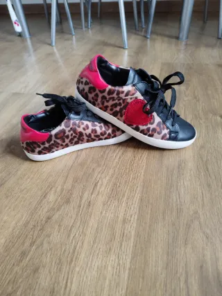 Zapatillas Love Moschino Animal Print Corazón