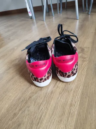 Zapatillas Love Moschino Animal Print Corazón