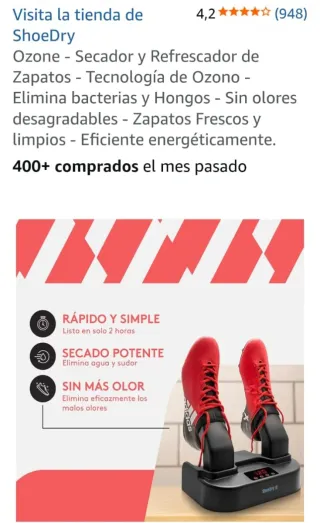 Secador de Botas ShoeDry Ozone