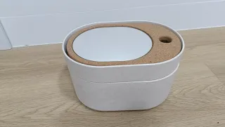 Neceser maquillaje con espejo y compartimento