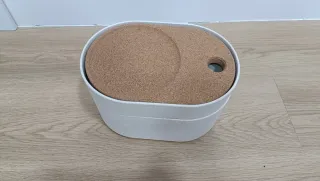 Neceser maquillaje con espejo y compartimento