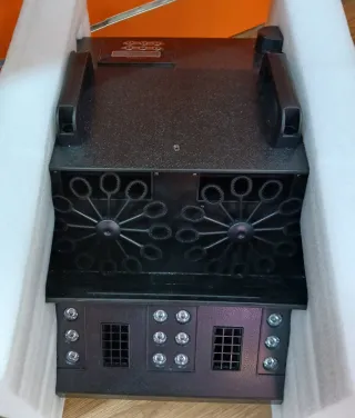 Máquina de humo y burbujas con control remoto