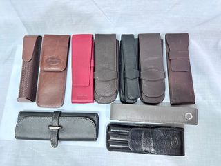 Set di astucci in pelle per penne/stilografiche