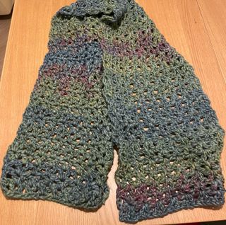 Sciarpa fatta a mano multicolor