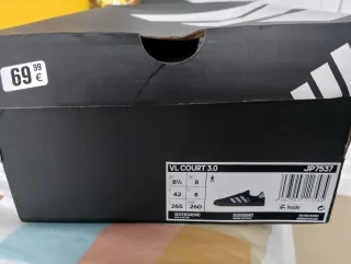 Zapatillas Adidas VL Court 3.0 Talla 42 Nuevas