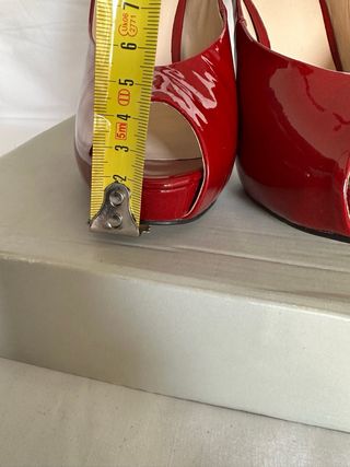 Zapatos Guess Rojo Talla 38 Piel