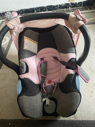 Silla de coche para bebé rosa