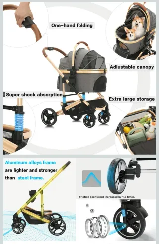 Coche para mascotas o muñecas.