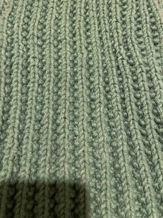 Sciarpa fatta a mano verde