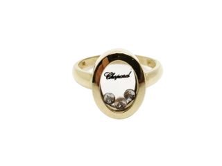 Anillo de Oro tipo CHOPARD 14 Kt. 3.5 gr. 2da mano