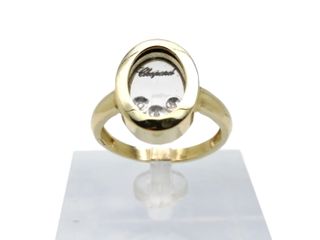 Anillo de Oro tipo CHOPARD 14 Kt. 3.5 gr. 2da mano