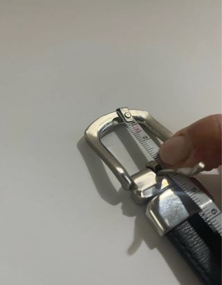 Cinturón reversible cuero negro/marrón