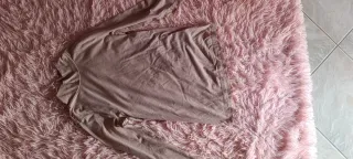 Maglia collo alto beige