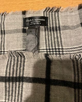 Sciarpa Zara donna grigia acrilico