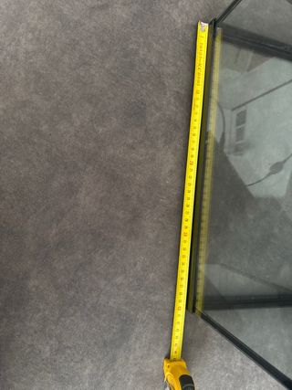 Pecera Negro y Transparente