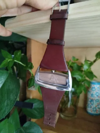 Reloj Alfex Plata y Marrón