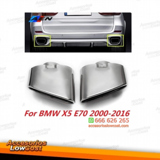 Colas de escape en acero inxidable para BMW X5 E7
