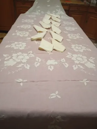 Mantelería Organza Bordada a Mano isla madeira