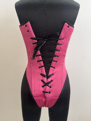 Body Corsé Rosa Fluor Talla Única