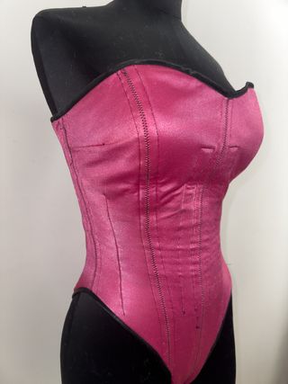 Body Corsé Rosa Fluor Talla Única