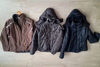 Lote 3 chaquetas: 1 de nieve, 2 anorak T. 42 - 44.