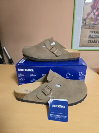 Sabot Birkenstock Boston Taupe Tg 42 Nuove