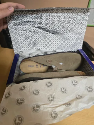 Sabot Birkenstock Boston Taupe Tg 42 Nuove