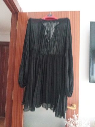 Vestido Zara juvenil negro talla única
