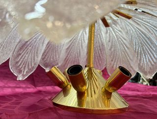 Murano – Plafoniera in vetro a Foglie ‘70