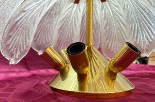 Murano – Plafoniera in vetro a Foglie ‘70