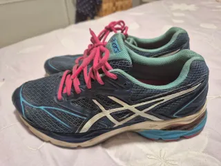Deportivas Asics Azul y Rosa