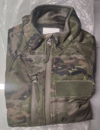 Forro Polar Pixelado Boscoso Talla S