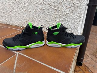 Jordan Zapatillas Negras y Verdes