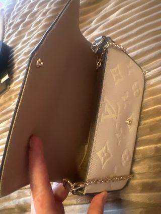Bolso Louis Vuitton Beige y Dorado