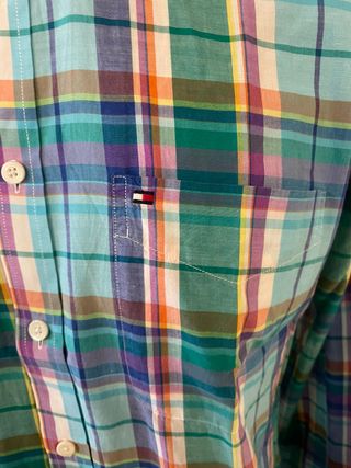 Camisa Tommy Hilfiger cuadros T.M/L