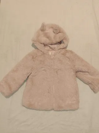Chaqueta de peluche con capucha y orejas Talla 24m