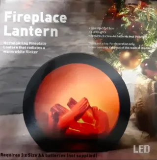 Lámpara de Chimenea Simulada