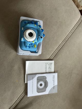 Cámara Digital Infantil Dinosaurio Azul