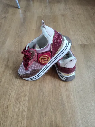 Zapatillas Liu Jo Glitter Rosa y Marrón