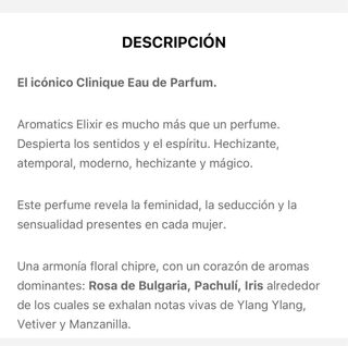 Clinique Aromatics Elixir Perfume