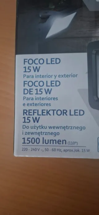 Foco LED 15W WORKZONE Interior/Exterior