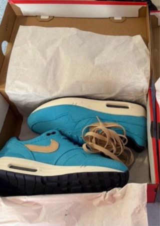 Nike Air Max 1 PRM Azul/Dorado