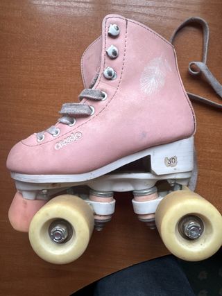 Patines 4 Ruedas Artísticos rosas talla 30