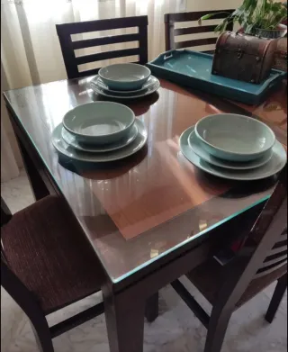 Vajilla Aveiro Turquesa Cerámica