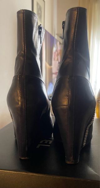 Stivaletti Dixie n.40 neri con zip dorata